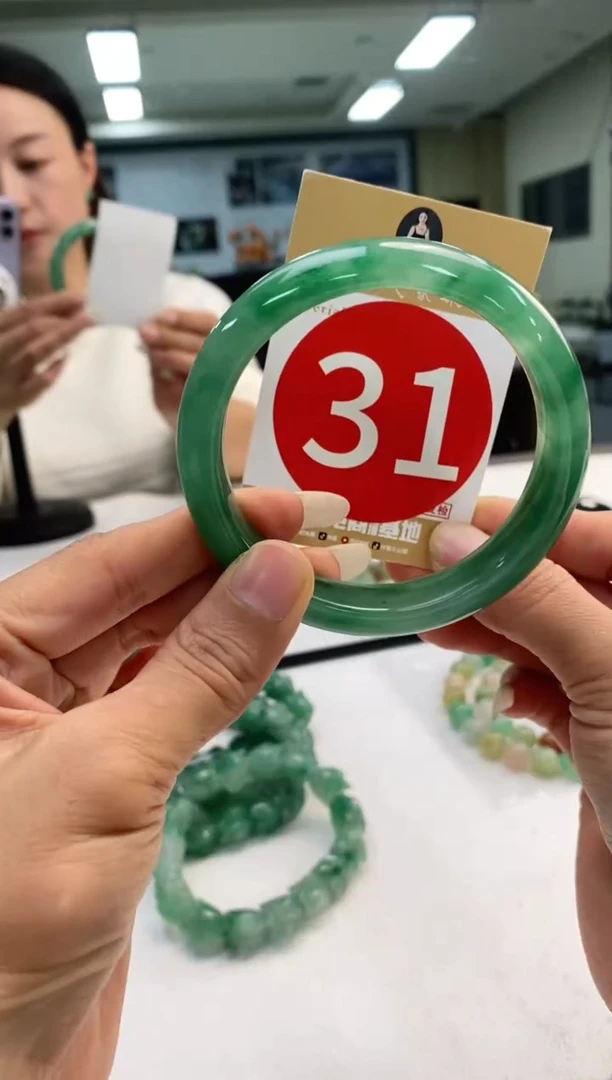 未镶嵌手镯石英质玉58+31