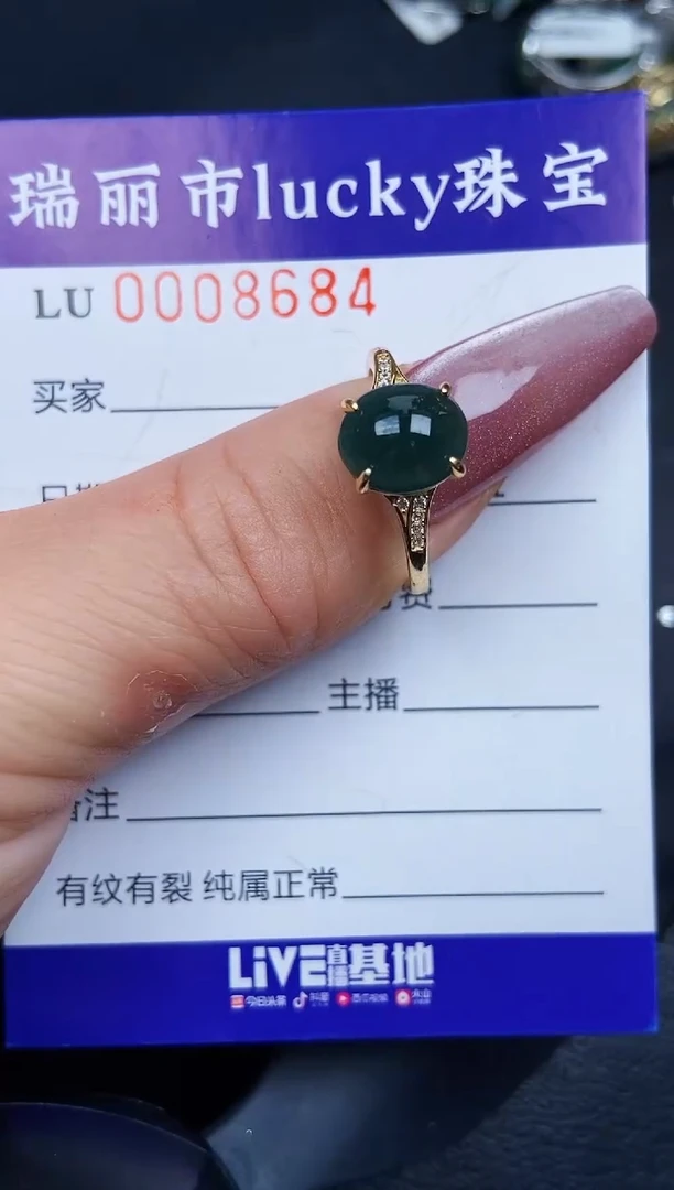 翡翠银S925镶嵌颈饰8684