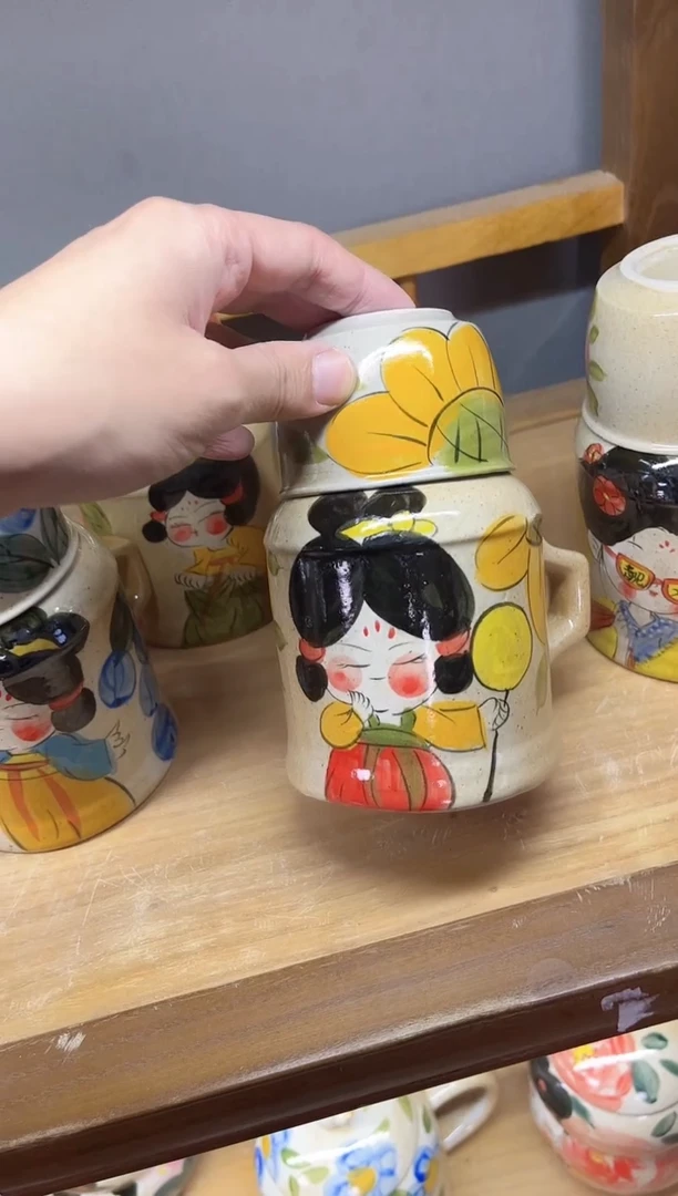 【闪购商品】瓷片景德镇手绘高温釉下彩