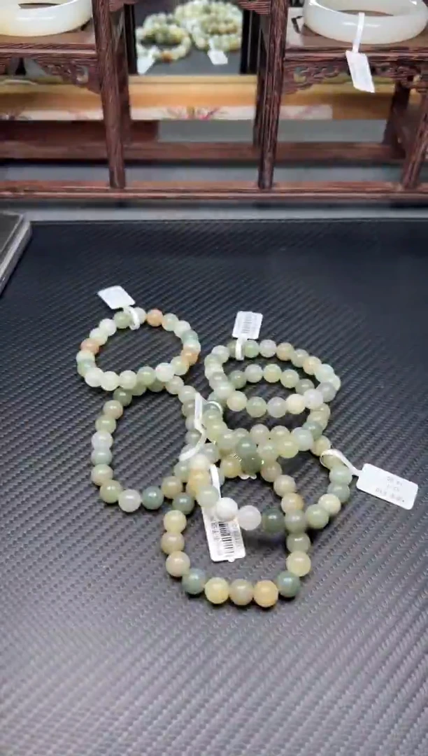 未镶嵌手串和田玉且末微色差卡10多样性发货拍一发一