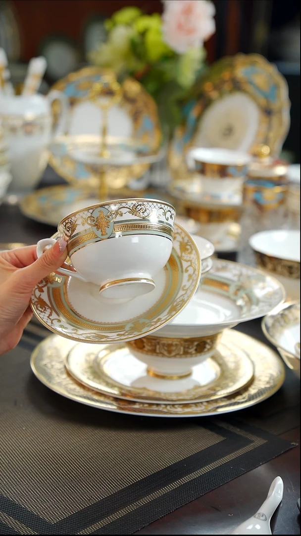 瓷片咖啡杯碟2个