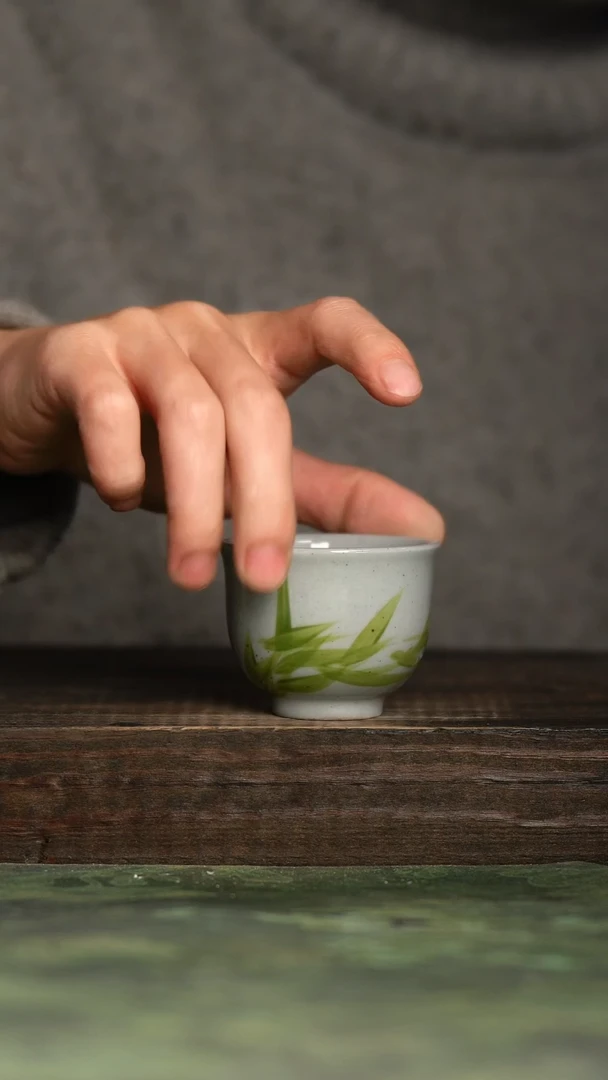 【闪购商品】杯青诗手工手绘瓷器