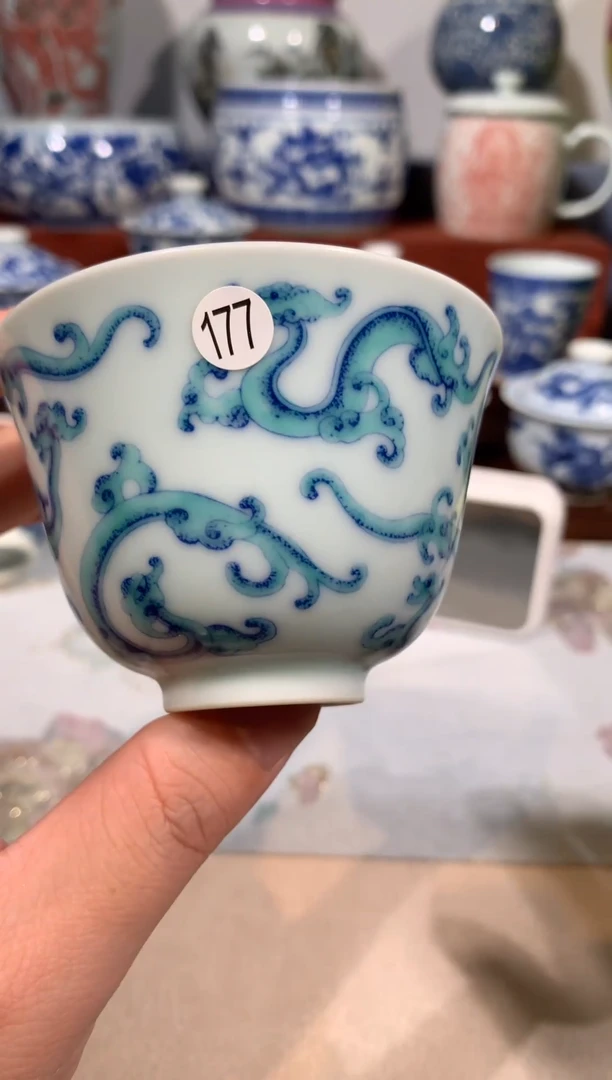 【闪购商品】杯子177斗彩龙纹的杯子额额额