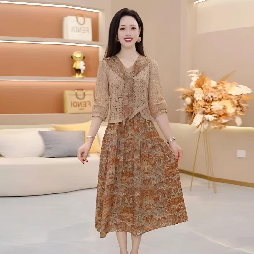 【新品上新】2025年秋季新款套装裙两件套时尚优雅减龄洋气套装
