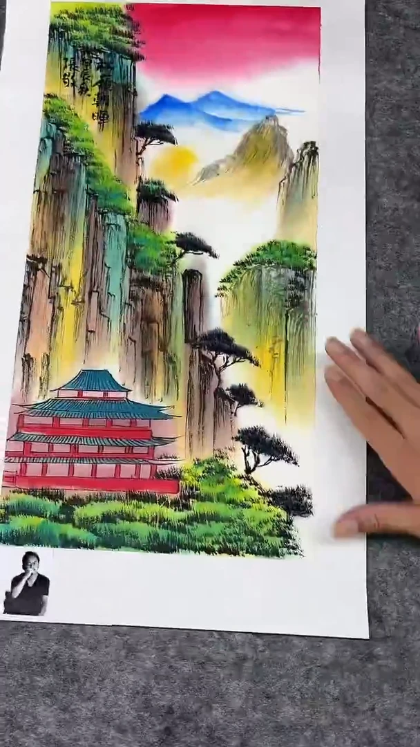 国画张敬-1平尺-山水