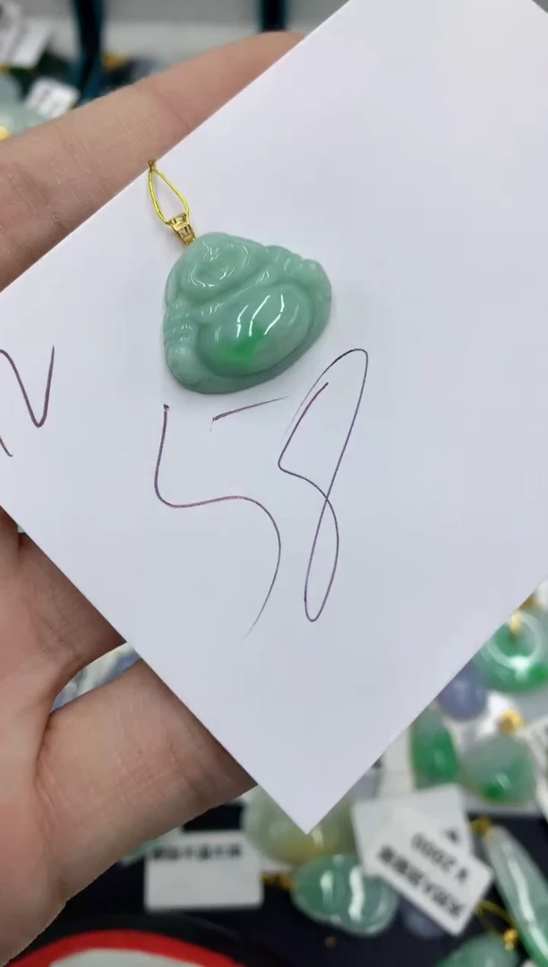 【闪购商品】翡翠颈饰18K金镶嵌号链接111111111