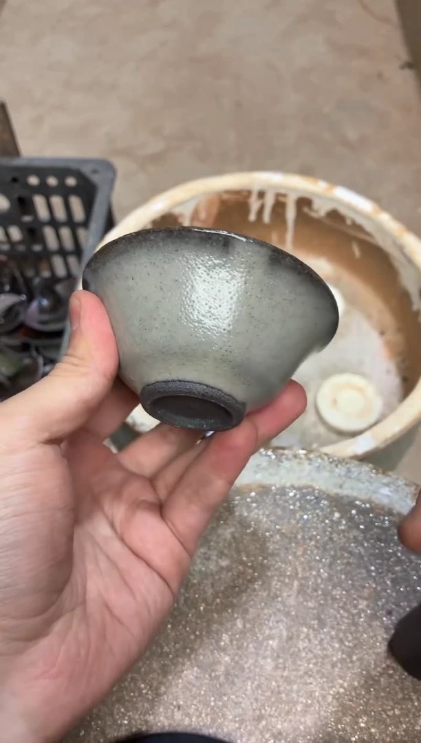 茶盏真柴烧建盏换点柴火