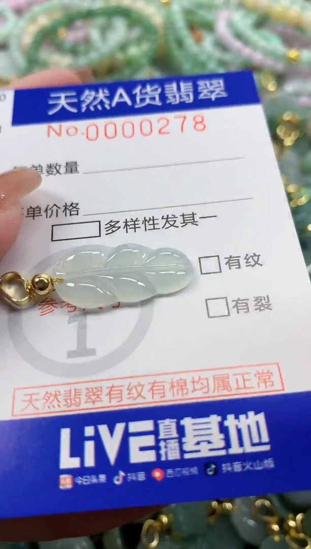 颈饰未镶嵌翡翠天然A货翡翠