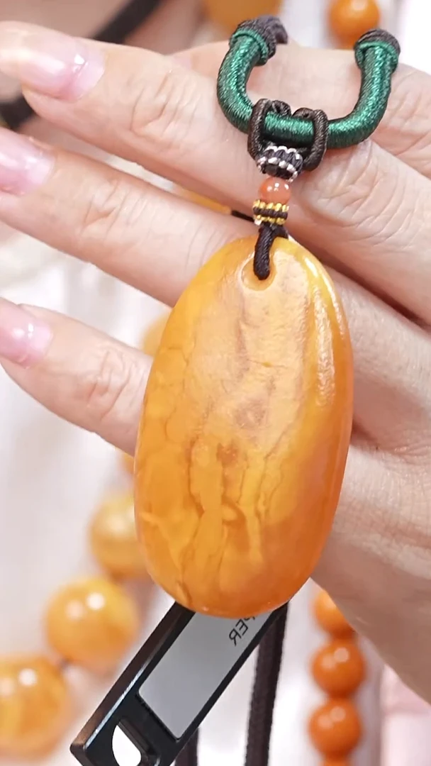 蜜蜡颈饰未镶嵌3610天然蜜蜡珠宝奇石云端妖孽全部保真