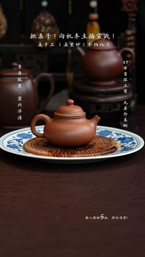 茶壶紫砂原矿手工黄降坡容天90C