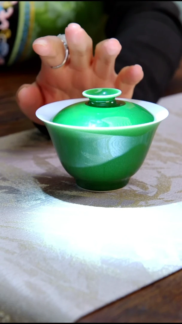 【闪购商品】文俊翠欲念手盖碗