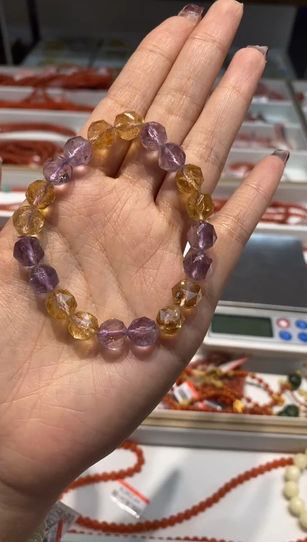 【闪购商品】水晶手链未镶嵌紫黄水晶