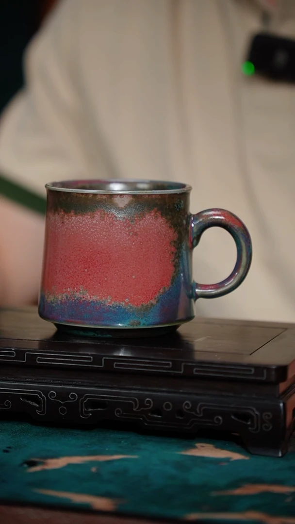 212-1咖啡杯-王建勋炉钧釉