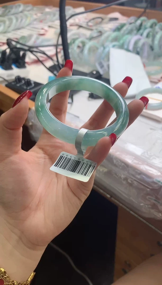 未镶嵌手镯翡翠老蓝水正圈 57 58 29