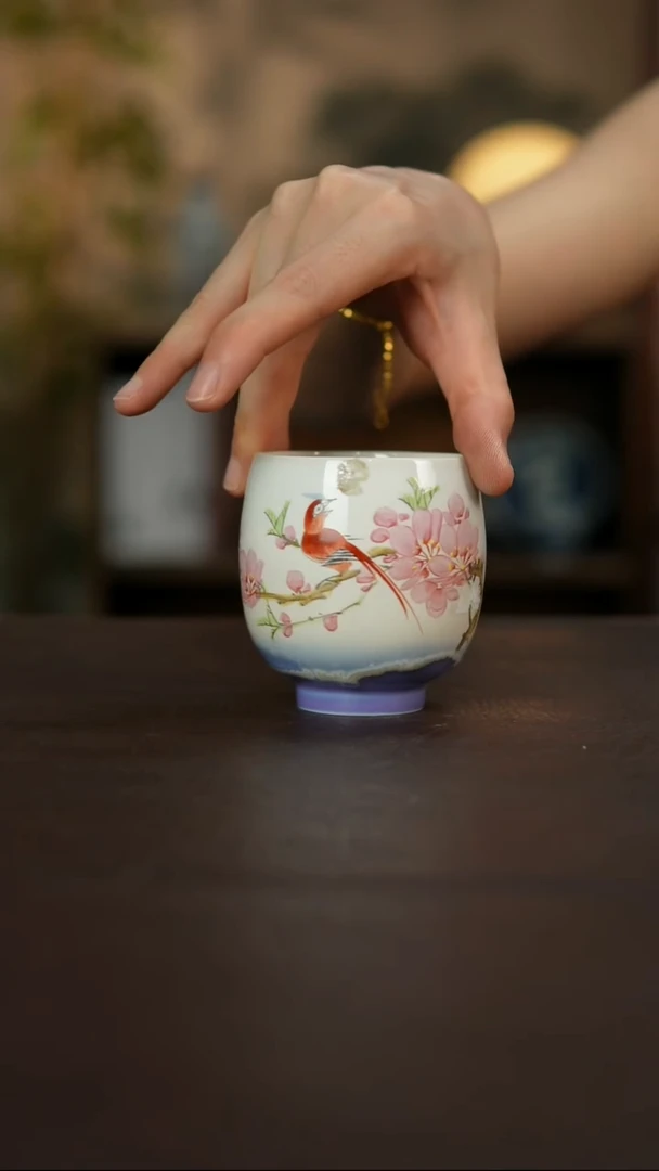 杯景德镇陶瓷杯碗柴烧多人