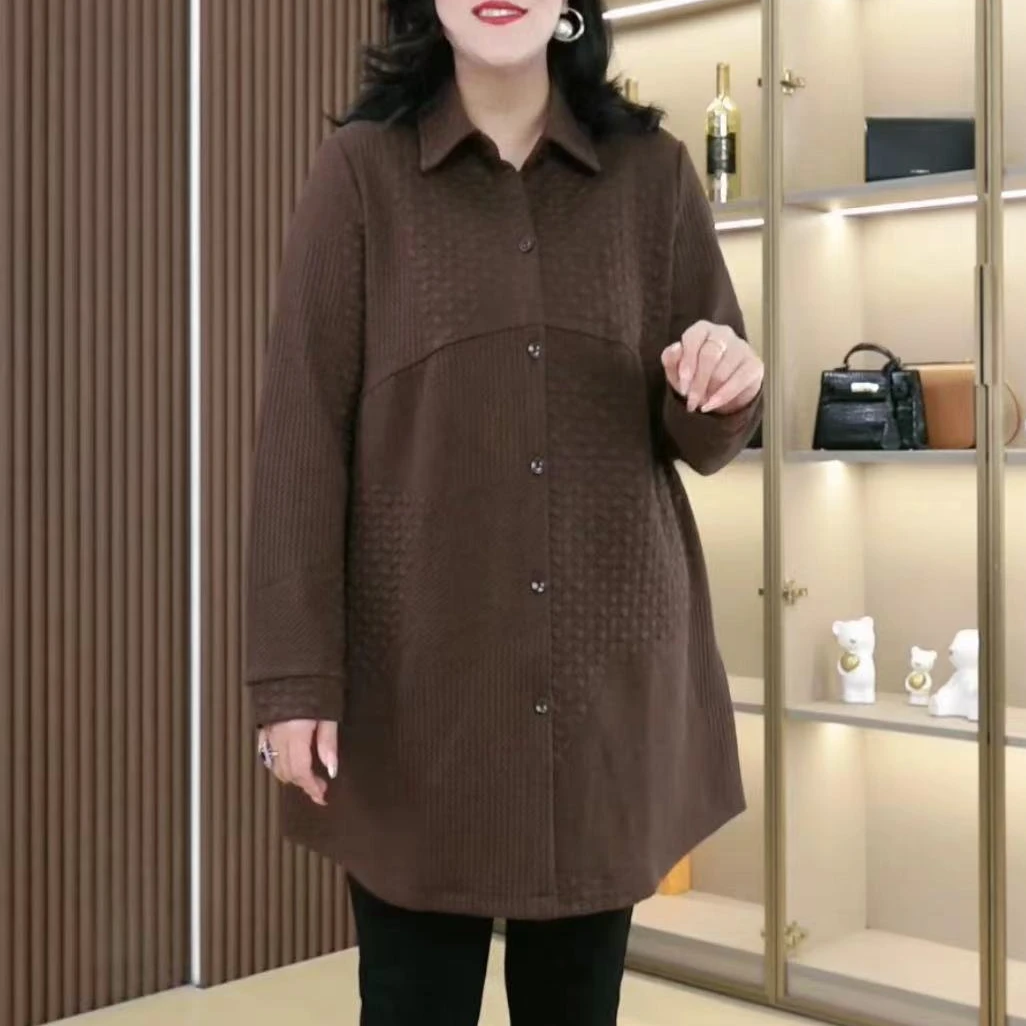 长外套女秋季纽扣上衣外套ZB6138