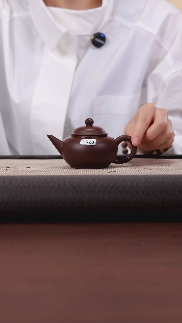 【闪购商品】紫砂茶壶1320 WT 紫袍玉砂 水平130cc