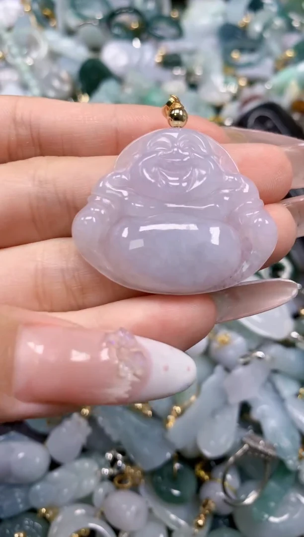 翡翠未镶嵌颈饰8765