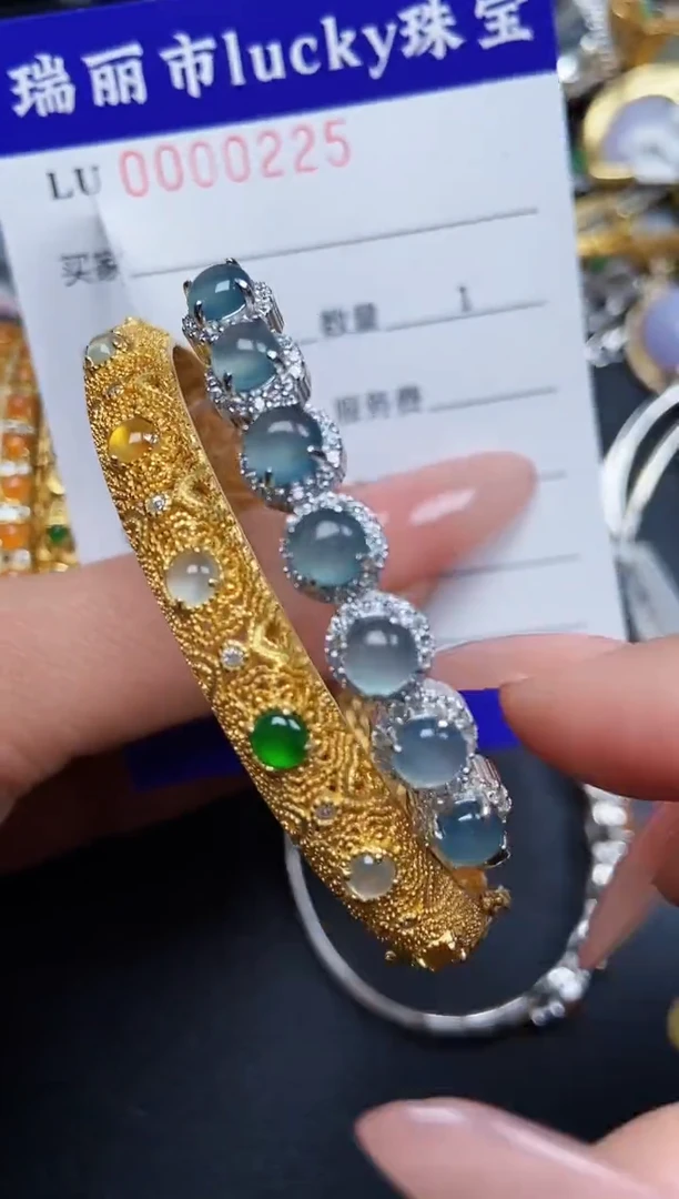 【闪购商品】翡翠颈饰银S925镶嵌0225