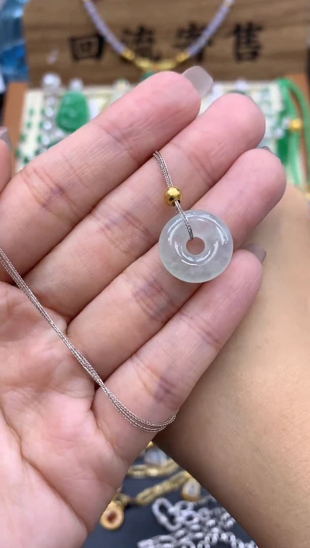 【闪购商品】翡翠颈饰18K金镶嵌454-中国好珍宝