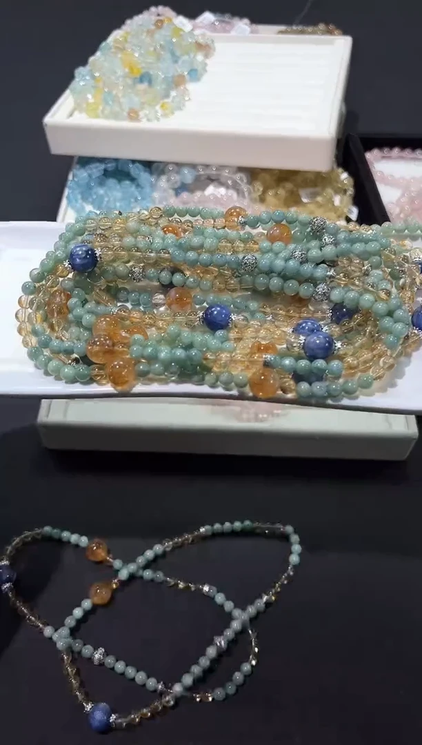 水晶手链未镶嵌3a多样性发其一【1条】默认微瑕