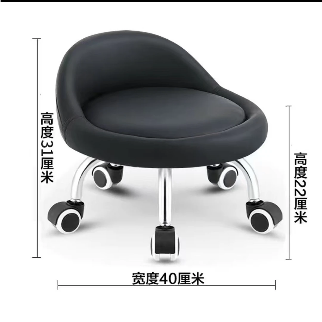 美缝用万向轮凳旋转椅子圆凳板凳座椅矮凳垫脚皮凳