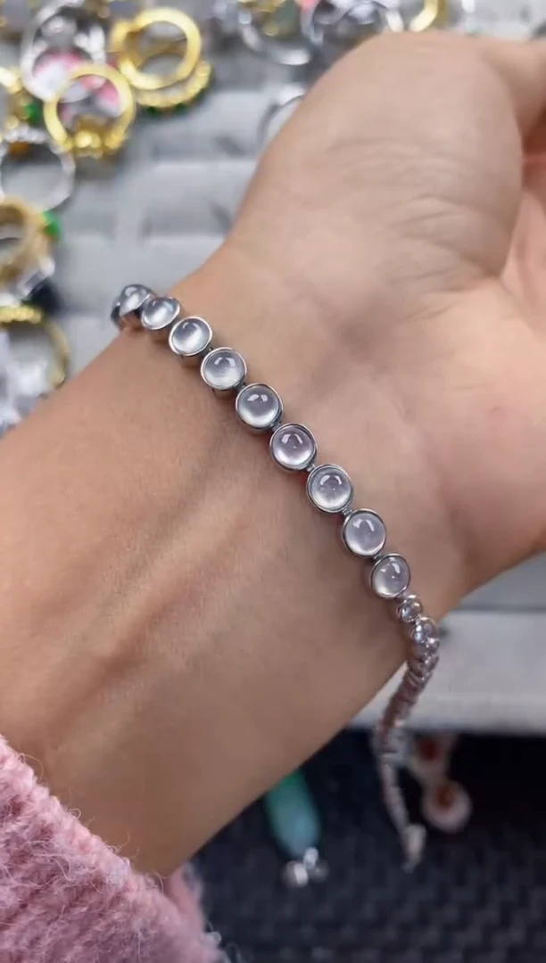 银S925镶嵌戒指翡翠666---9