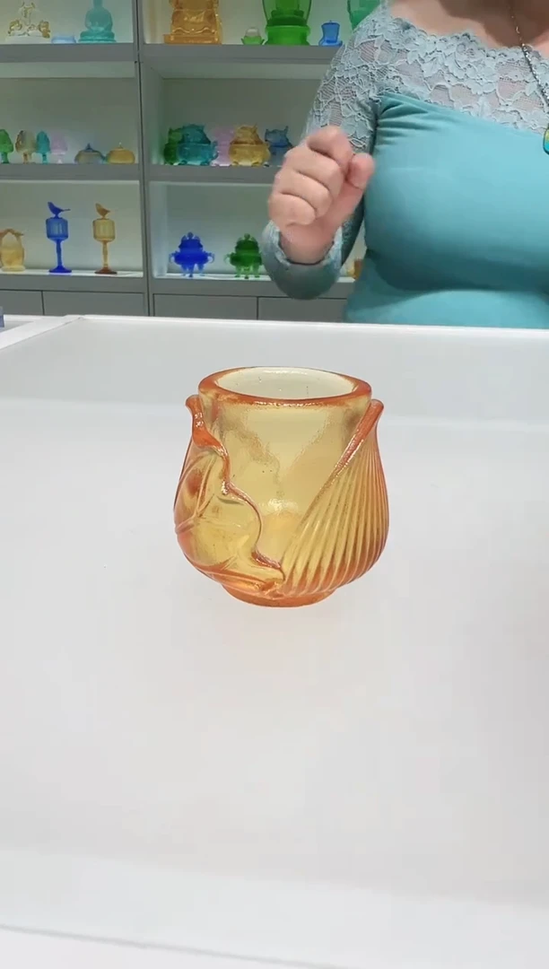手工艺品琉璃古法琉璃供水杯