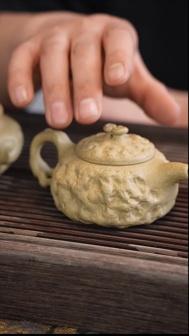 茶壶紫砂供春 本绿 170cc