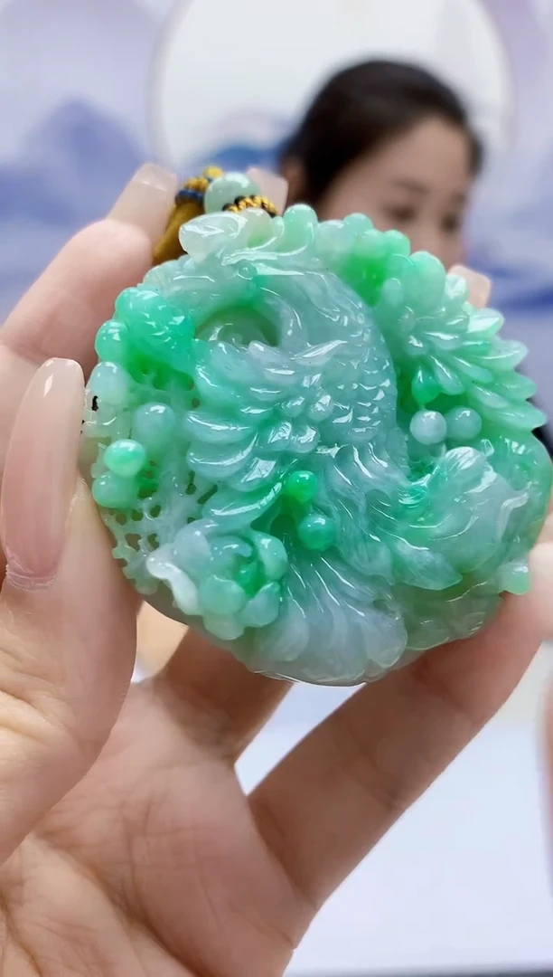 定制翡翠未镶嵌4902xx-毛货挂件127