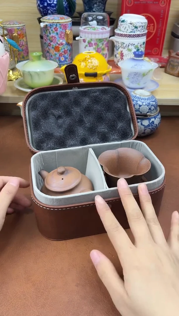 陶陶瓷茶具摆件旅行套组