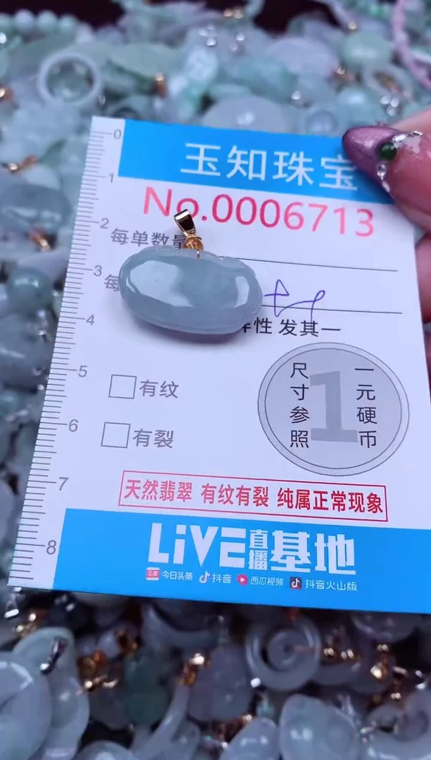 吊坠(不含链)未镶嵌翡翠6713