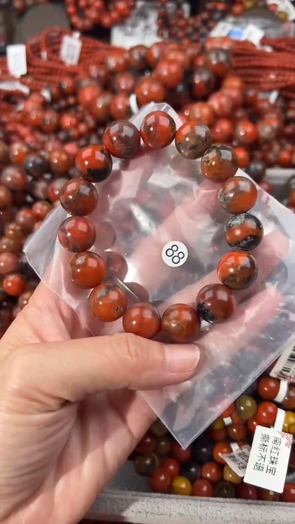 南红玛瑙手串未镶嵌14+