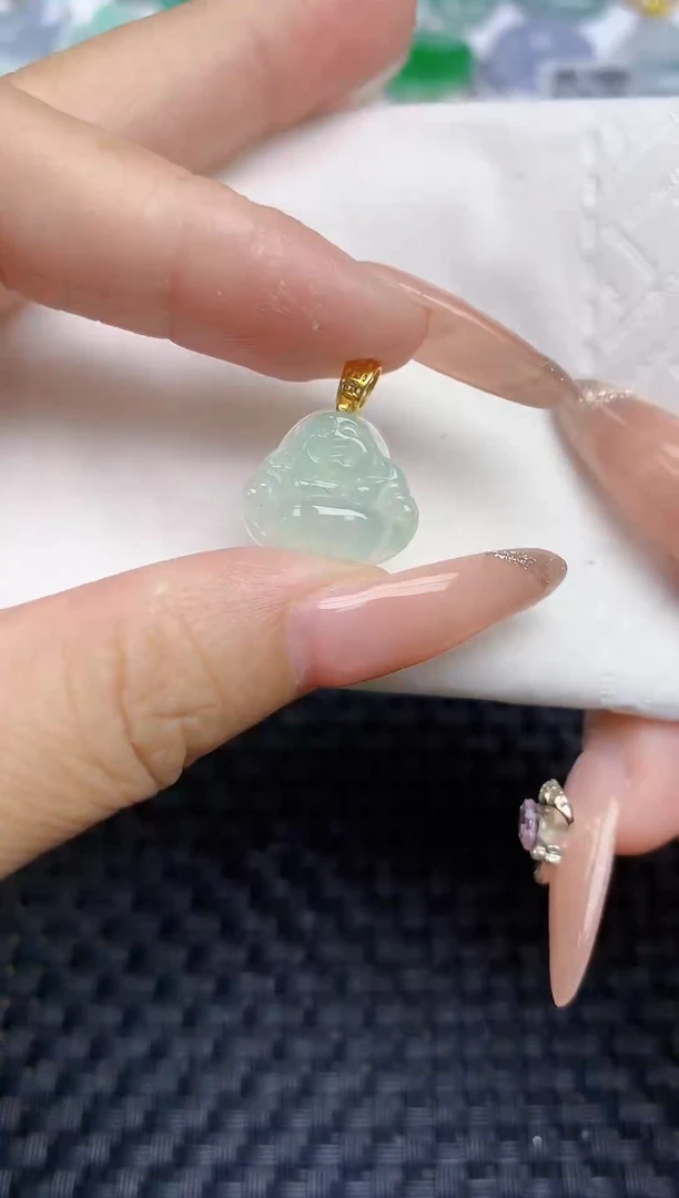 颈饰未镶嵌翡翠天然缅甸A货翡翠百元以上9元证书费自理