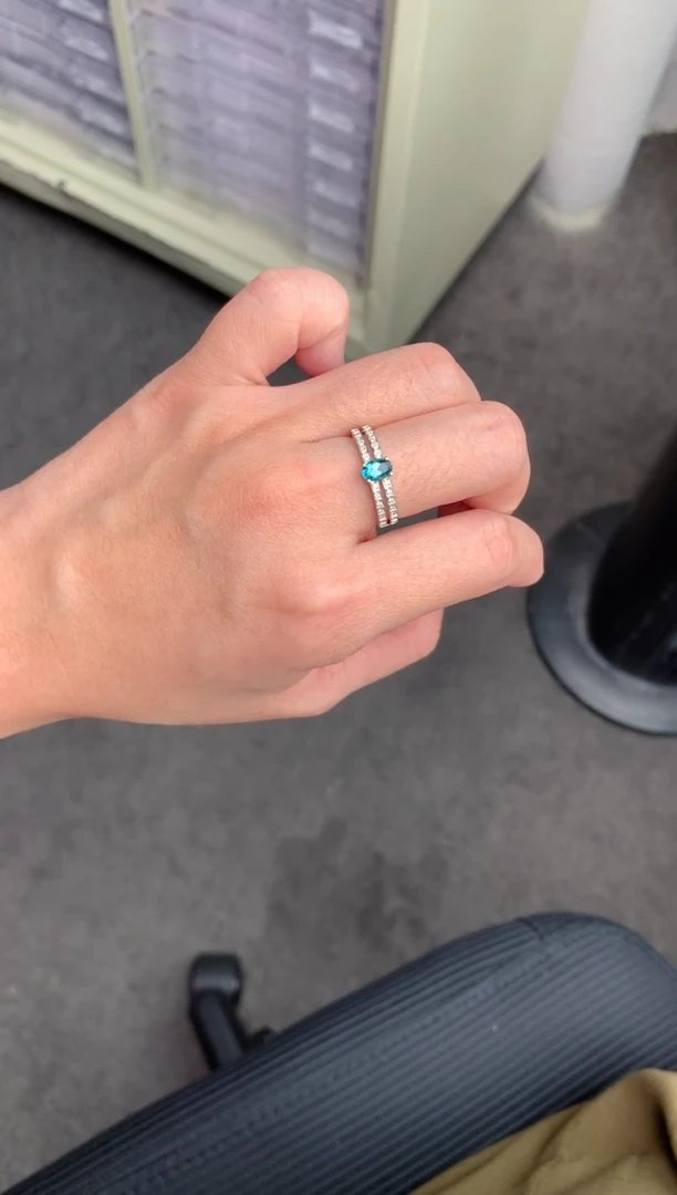 【闪购商品】碧玺戒指18K金镶嵌40分拉贡戒指