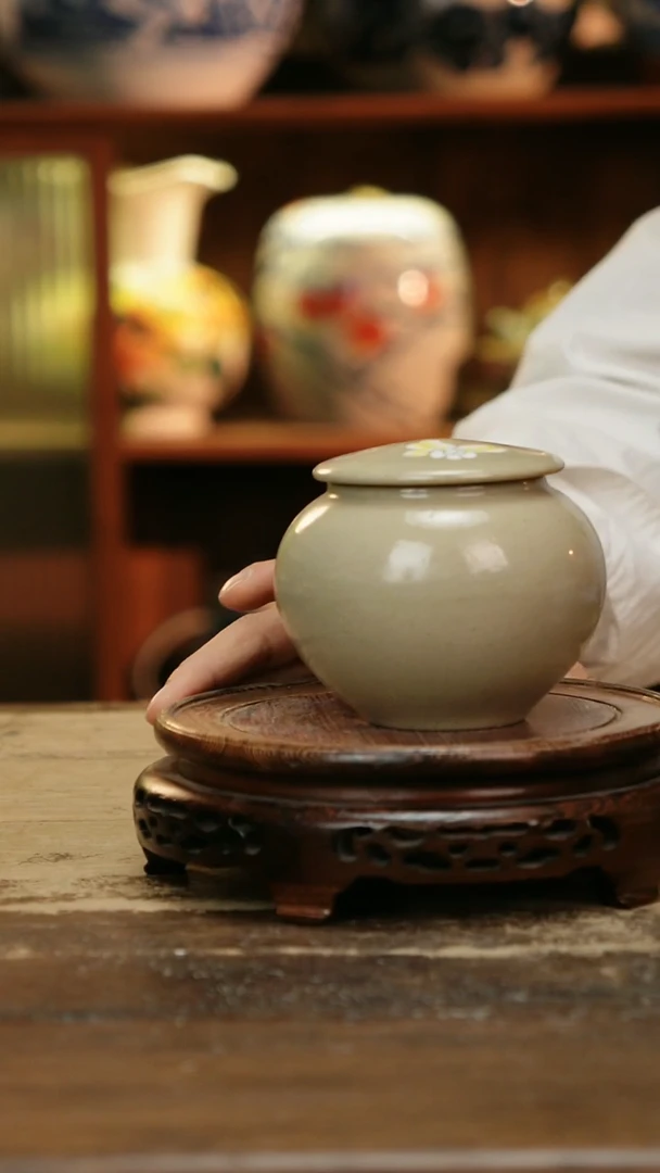 摆件景德镇纯手工釉下彩精品茶具
