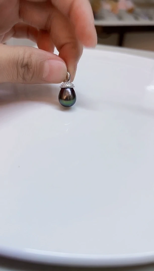 银S925镶嵌颈饰海水珍珠12mm