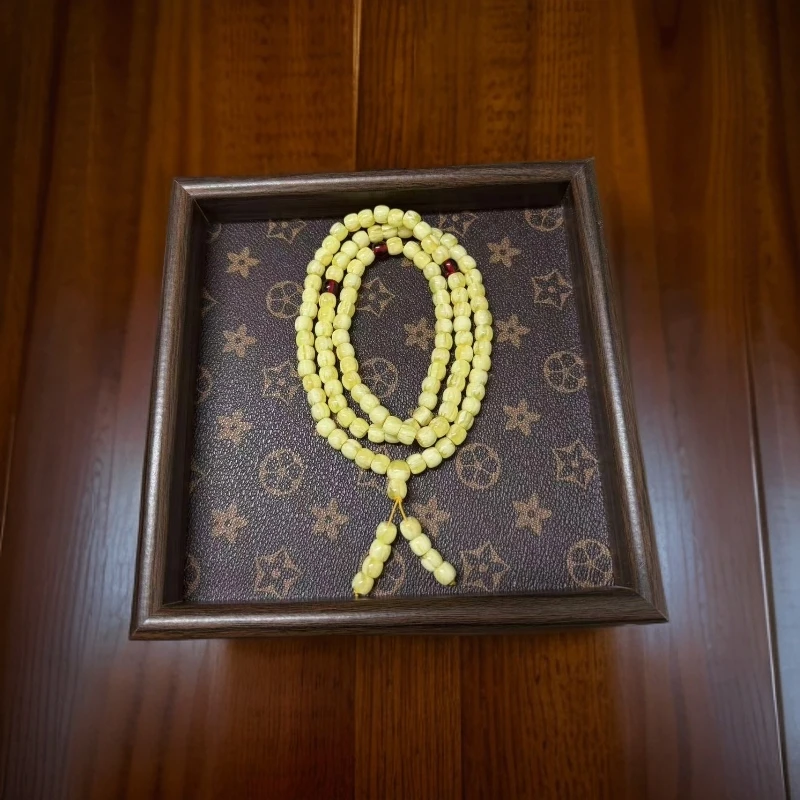 【108念珠】多圈-瓷白老蜡