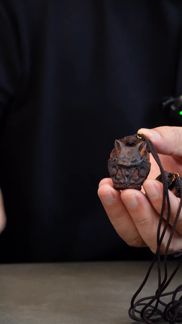 降真香吊坠560012-紫棋挂件