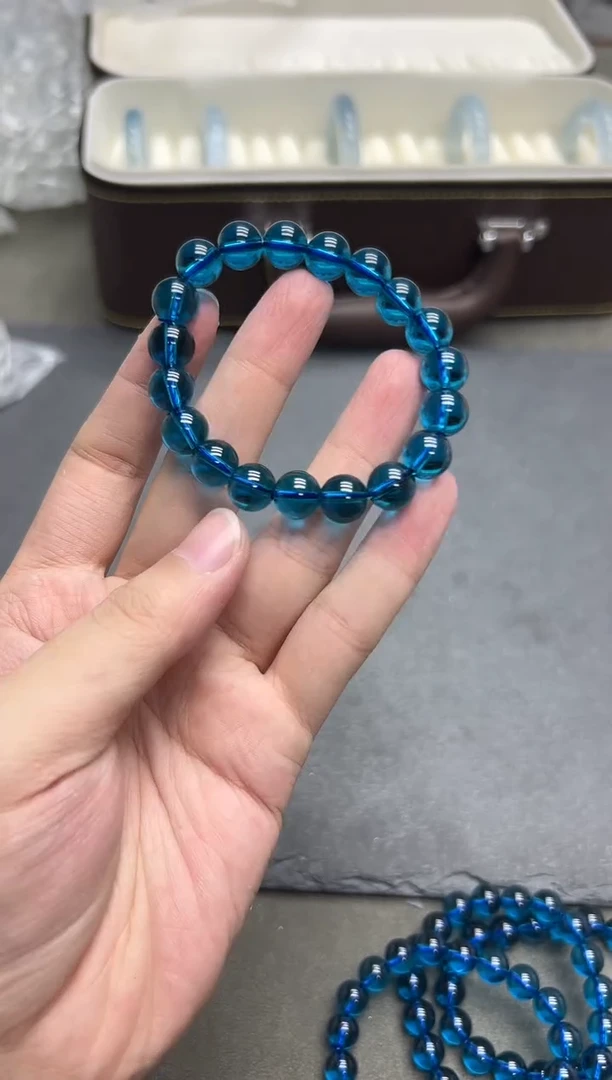 未镶嵌托帕石手链托帕石10mm