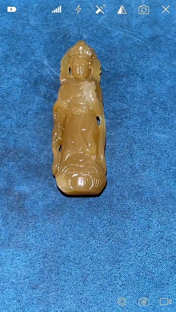 未镶嵌和田玉把件JY   观音