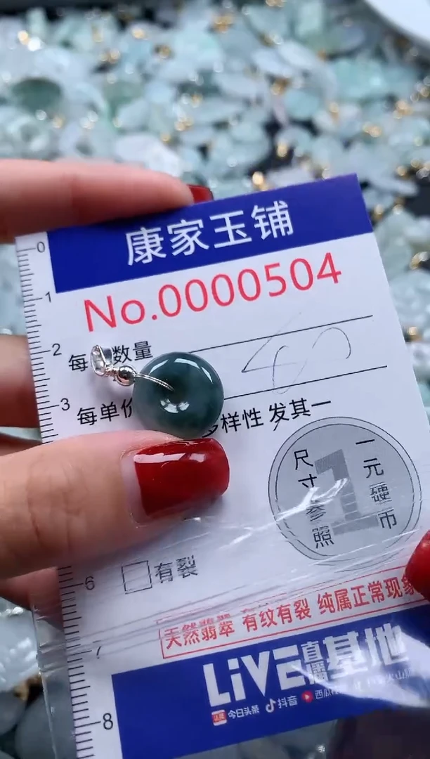 翡翠未镶嵌吊坠(不含链)504