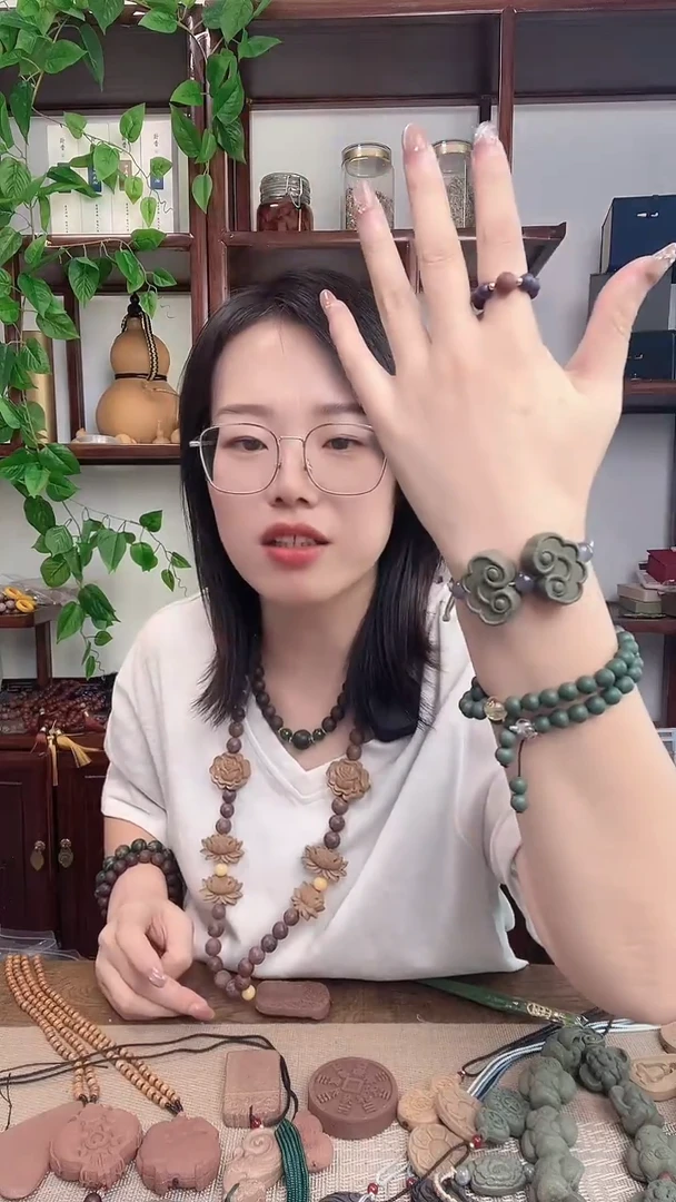 泥塑青瑶露小祥云的手串