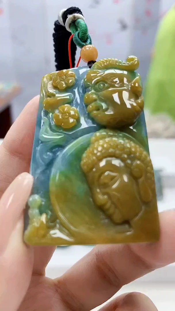 定制翡翠未镶嵌4852xx-毛货挂件25