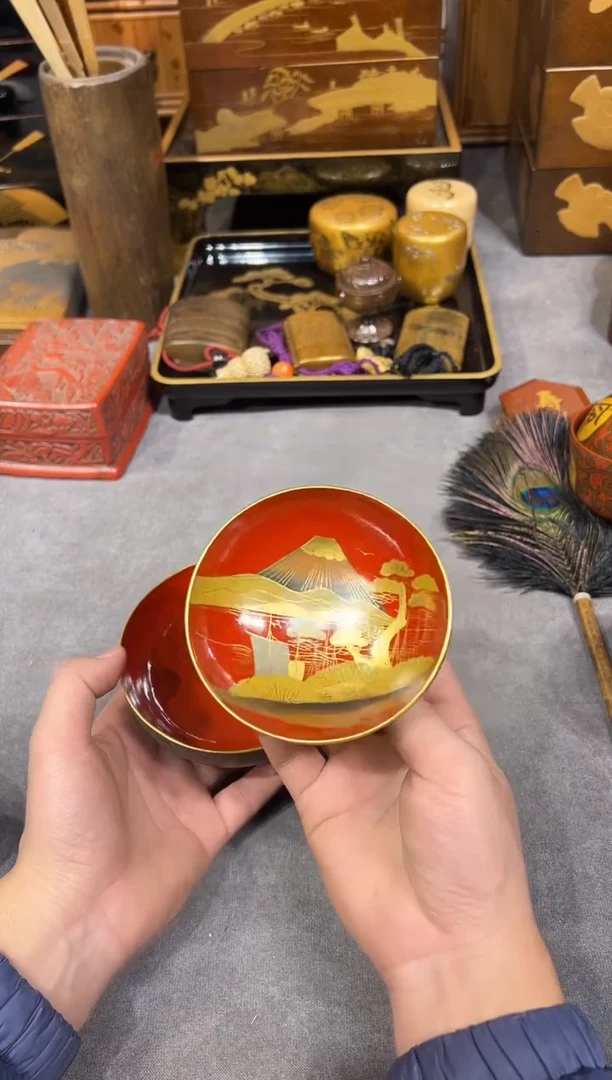 盖碗 单只 大漆漆器大漆漆器