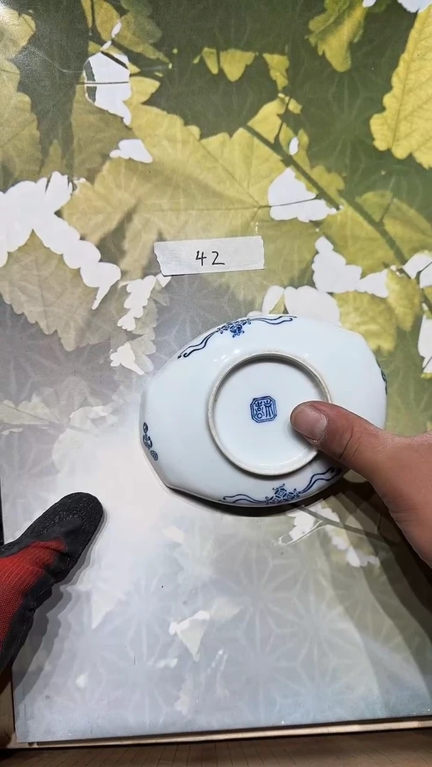 摆件多***屹瓷器九五瓷片碗42