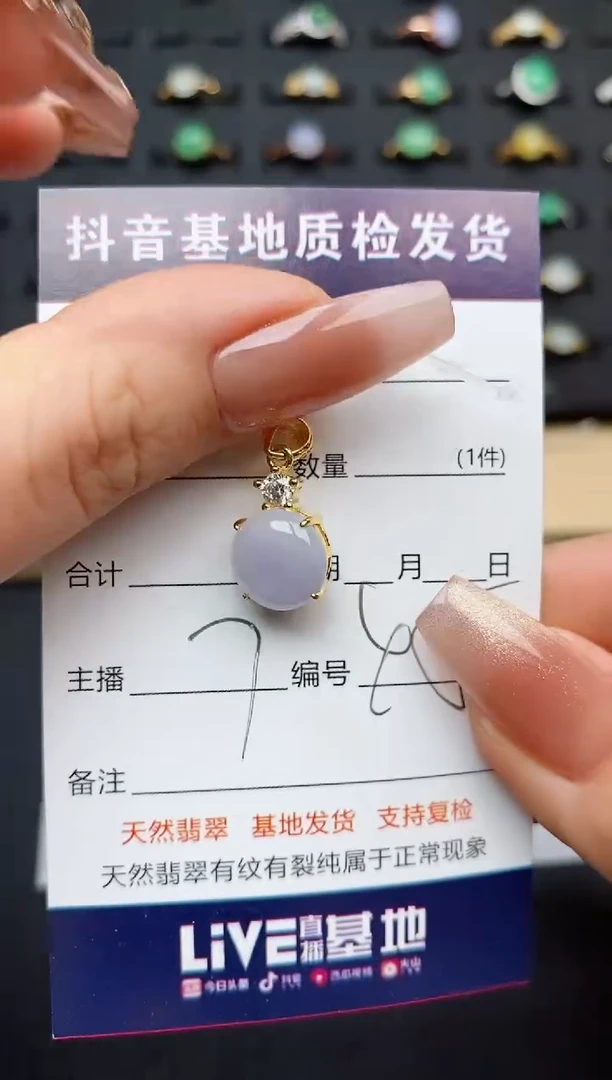 翡翠银S925镶嵌颈饰.............