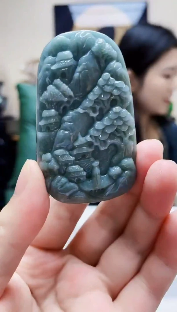 颈饰未镶嵌翡翠吊坠14