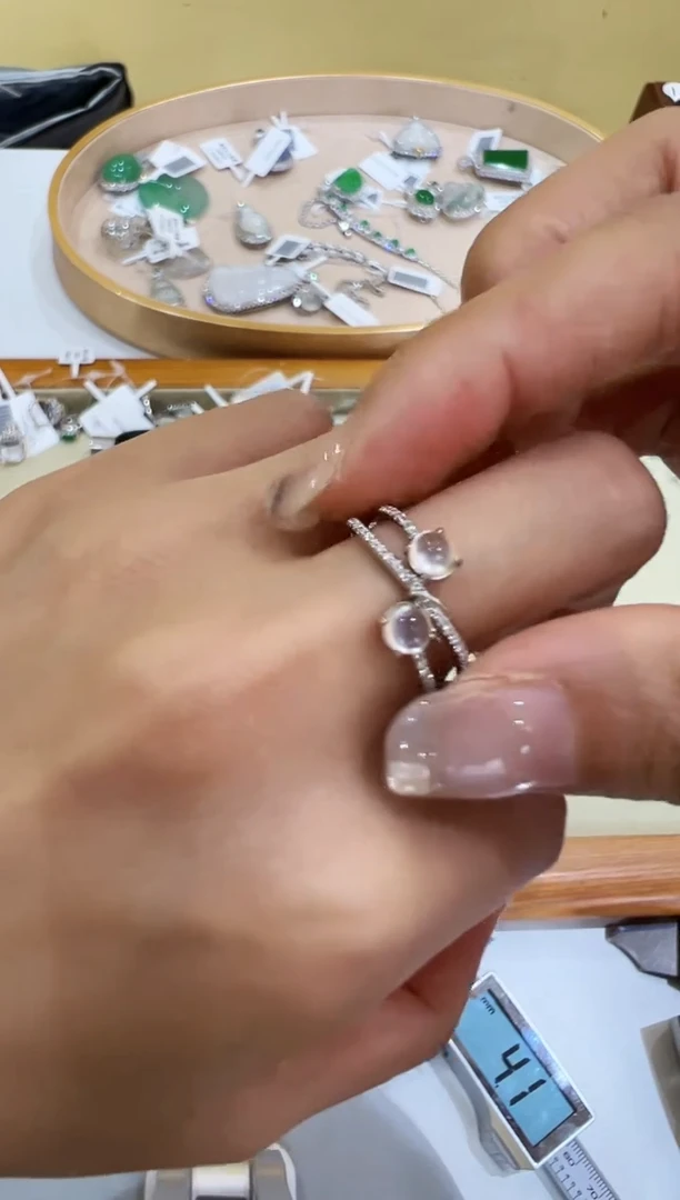 翡翠戒指18K金镶嵌YSD0707-22