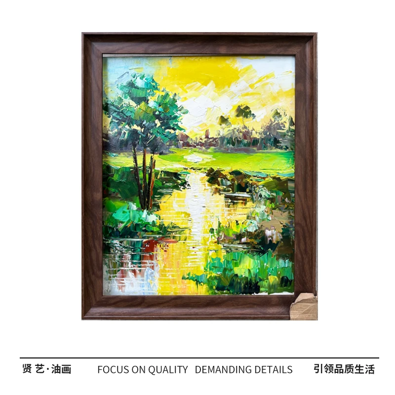 时光58×68纯手绘油画中式简约现代厘米餐厅卧室客厅设